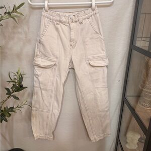 PacSun Cream Elastic Waist Pants